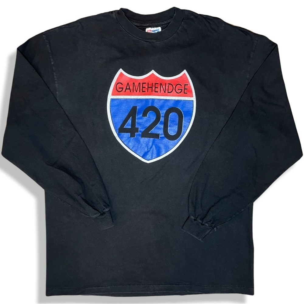 Rare Vintage 90s Phish Gamehendge 420 Long Sleeve Band Tee
